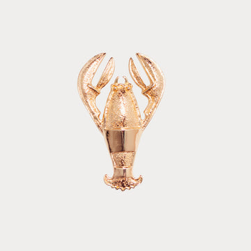 Jewel clip in the shape of a golden lobster