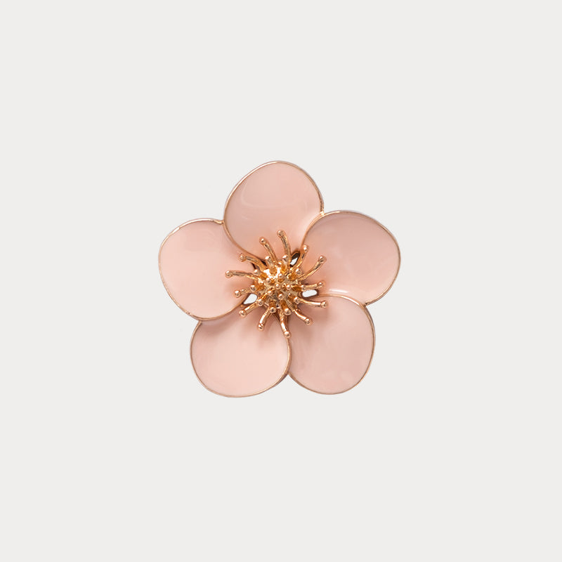 Jewellery clip in the shape of a pink cherry blossom